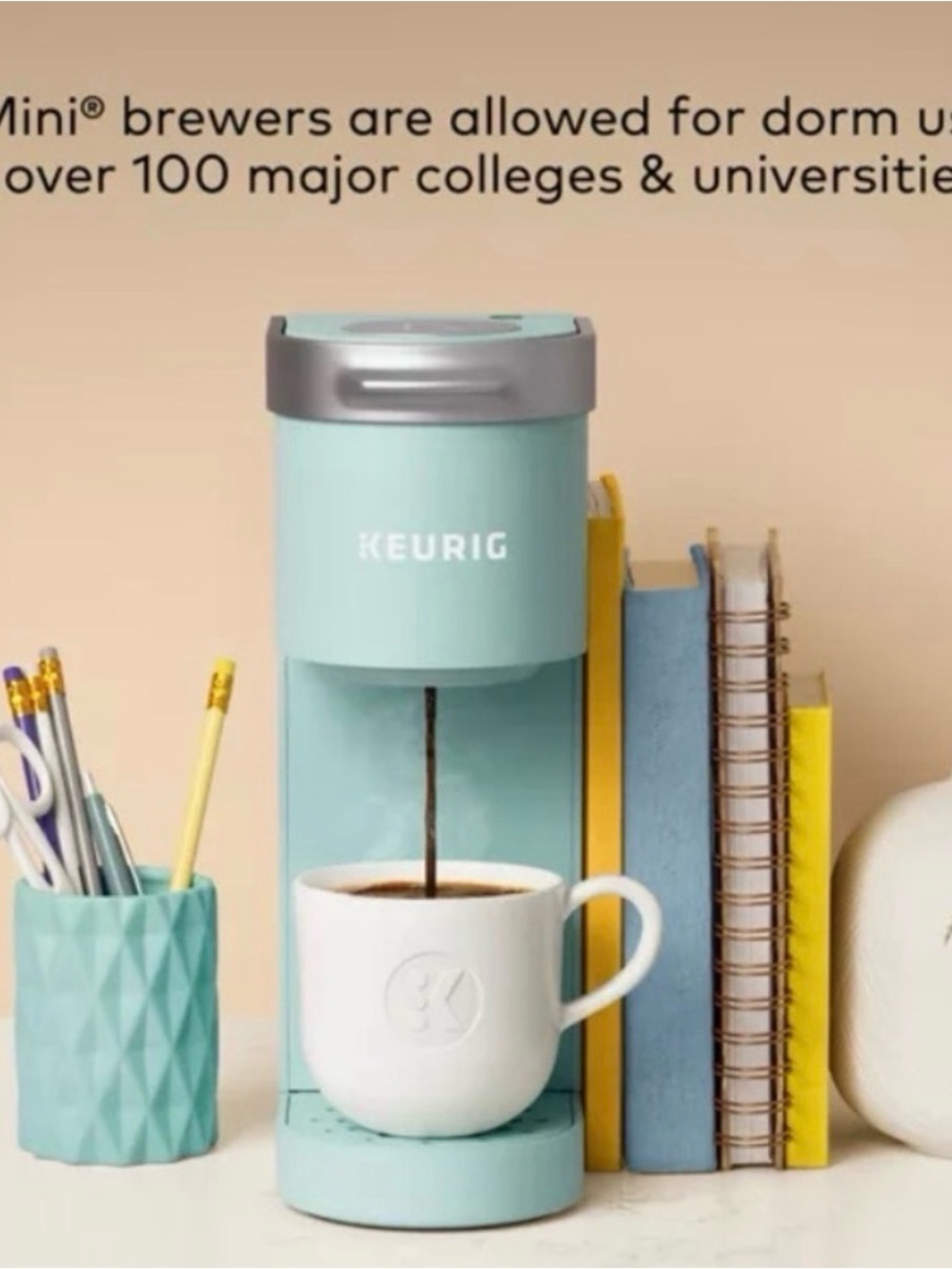Keurig Mini Single-Serve Coffee Maker in Aqua